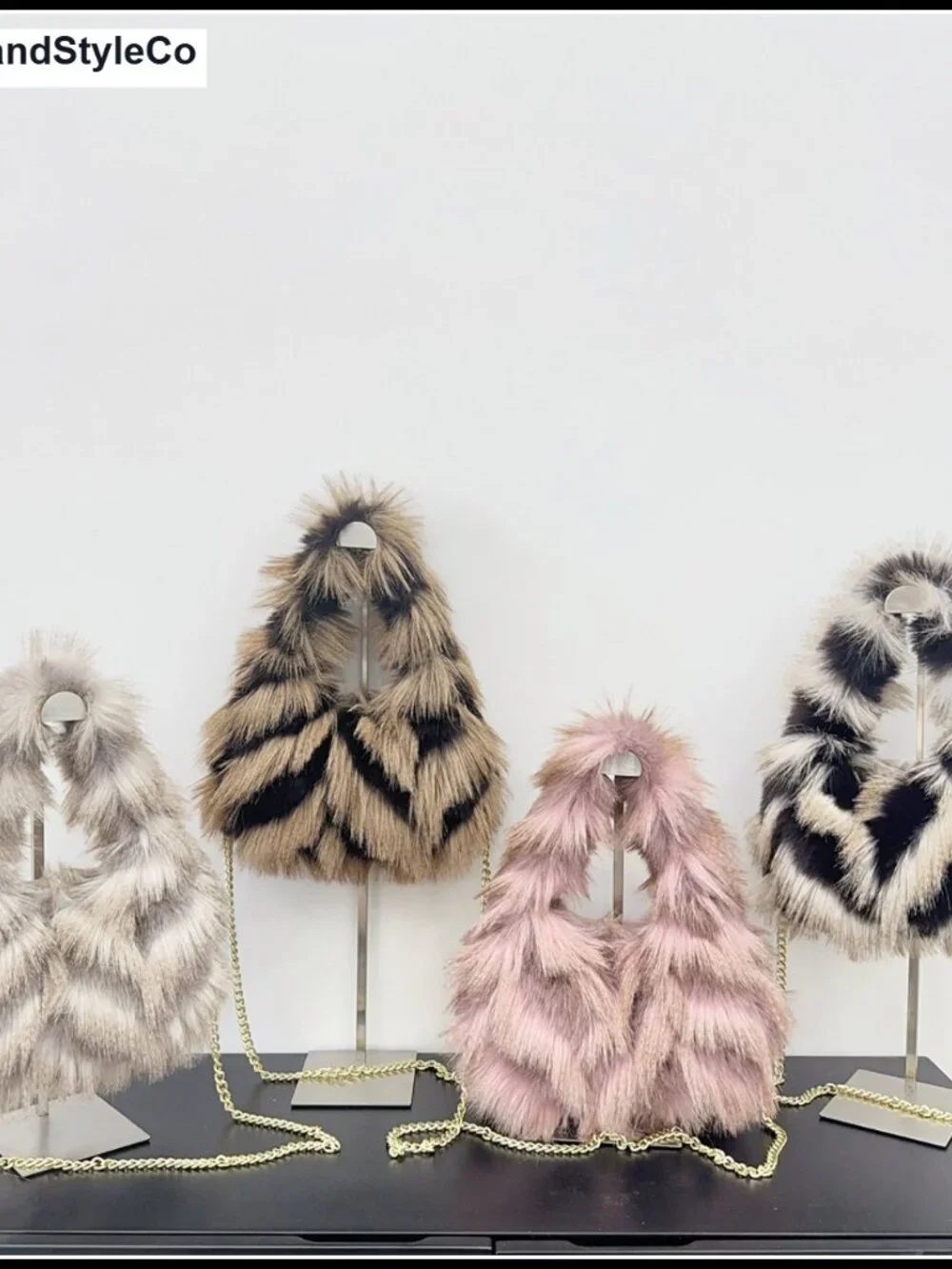Faux Fur Hobo Tote Bag Lightweight Shoulder Crossbody Purse Women Handbag